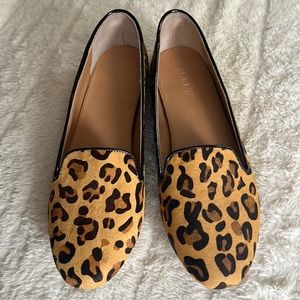 J Crew calf hair loafer